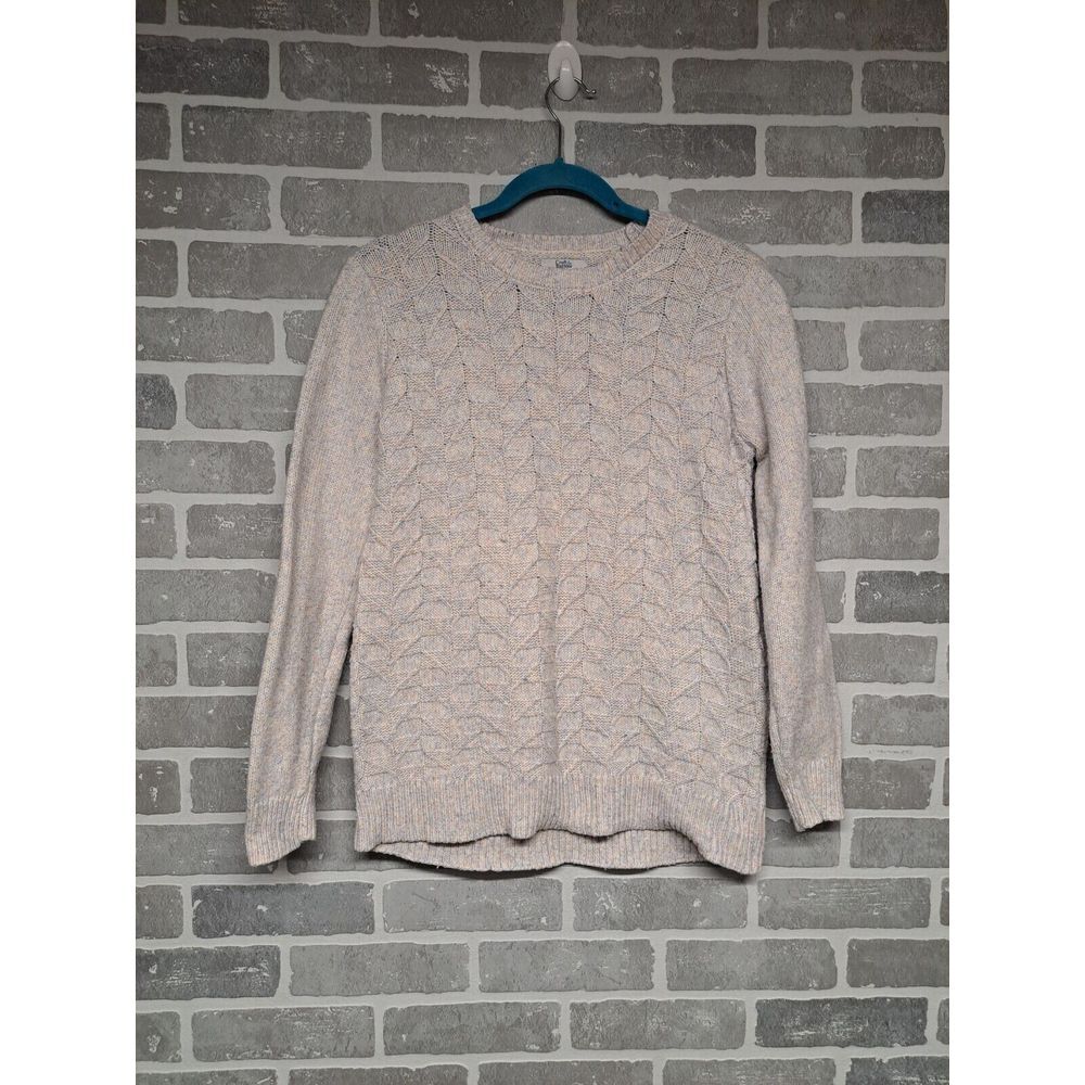 Croft Barrow Multicolor Cable Knit Pullover Womens‎ Sweater Size Small